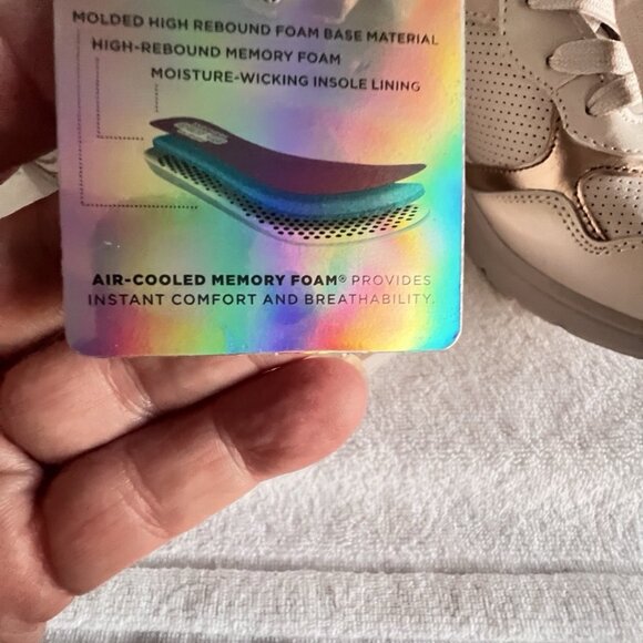 SKECHERS Womens Sz 11 Street Los Angeles UNO PRIMA Shinyair Athletic Shoes Beige - Picture 14 of 16